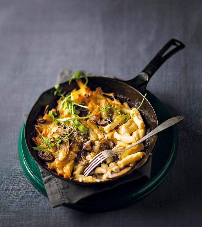 Mac'n Cheese with mushrooms in Thermomix