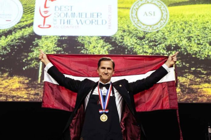 Raimonds Tomson best sommelier 2023