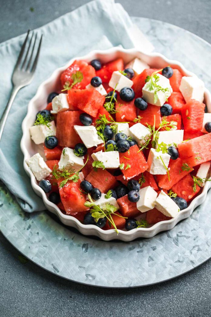 summer salad waterlmelon