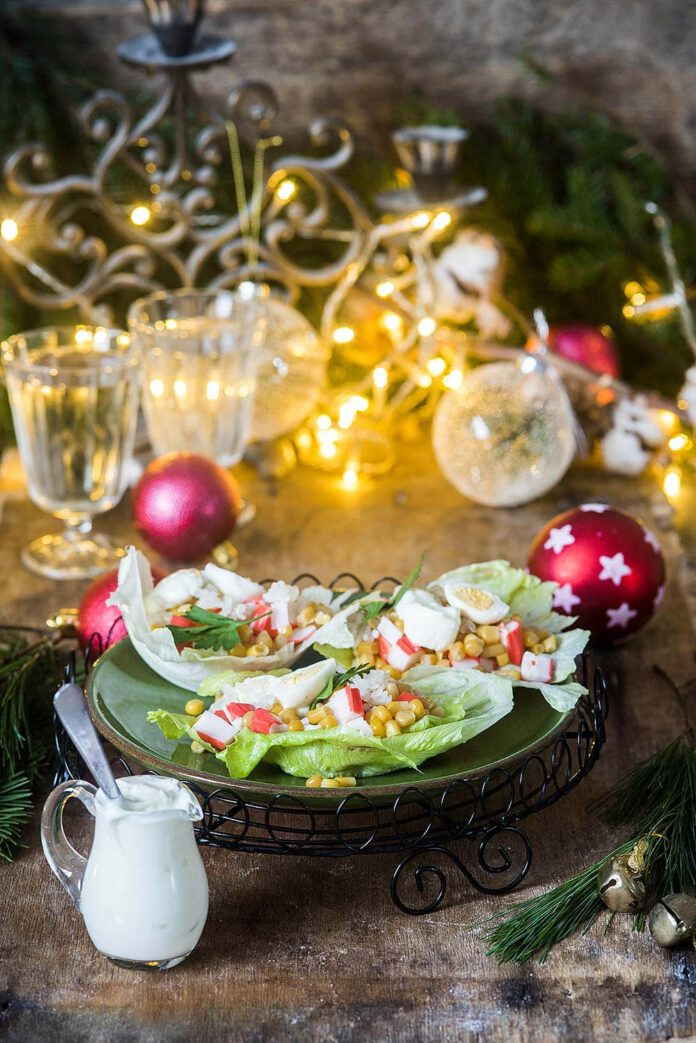 Corn Salad with Surimi & Rice