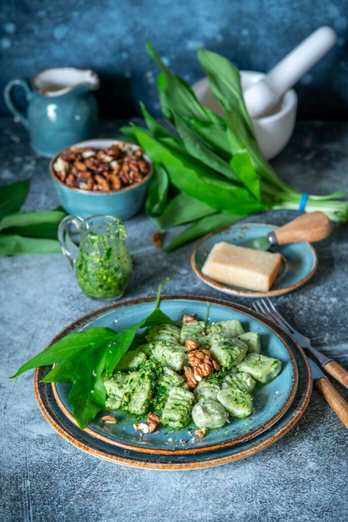 Gnocchi and wild garlic pesto