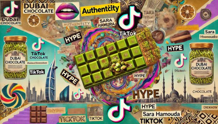 DALL·E-2024-12-03-12.33.42-A-surreal-Dadaist-style-collage-inspired-by-the-critique-of-consumerism-and-influencer-culture-described-in-the-paragraph-about-Dubai-chocolate.-The-c