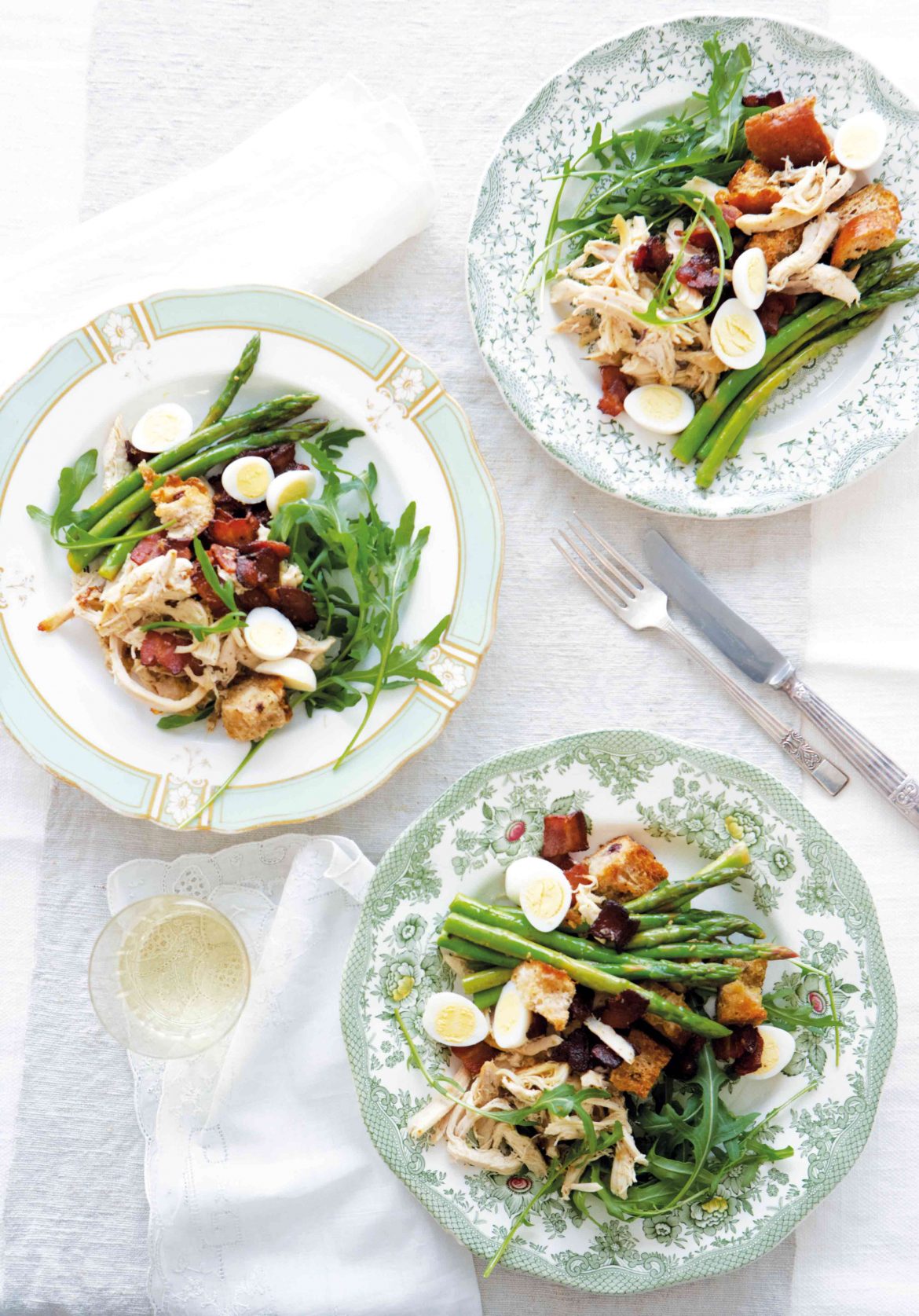 chicken salad asparagus