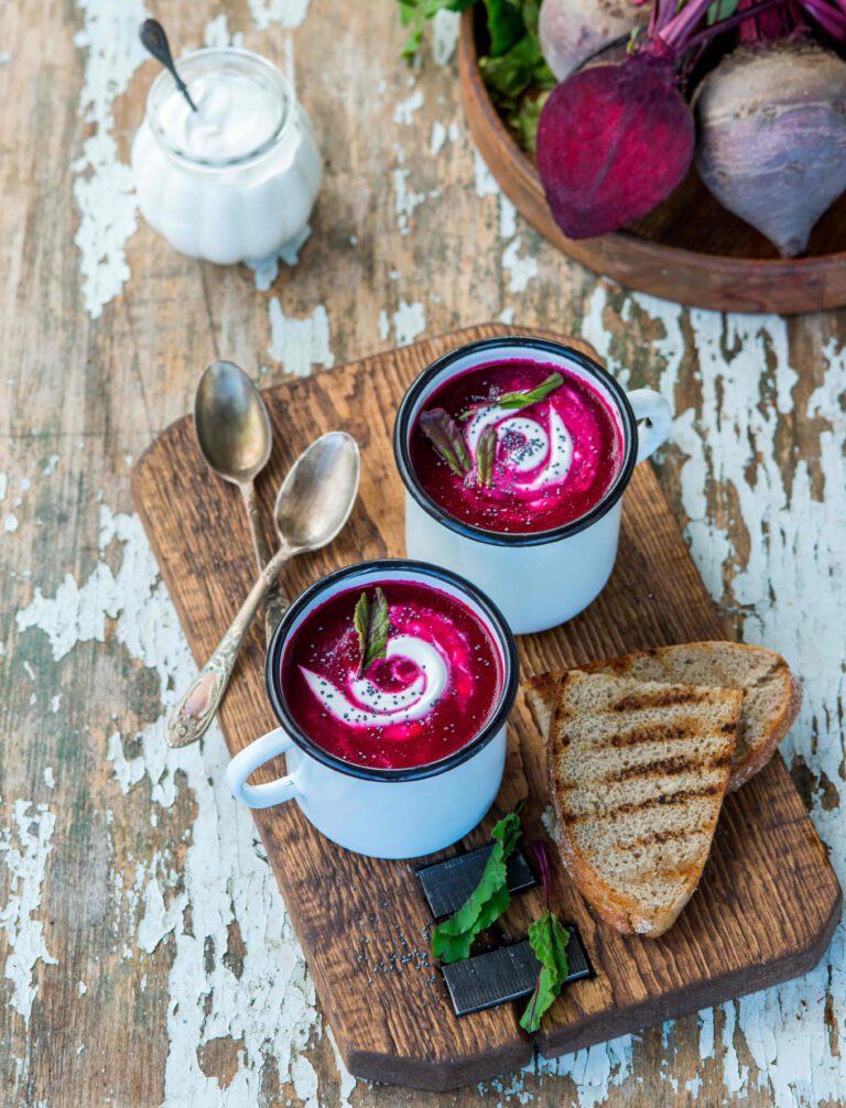 Cold beetroot soup