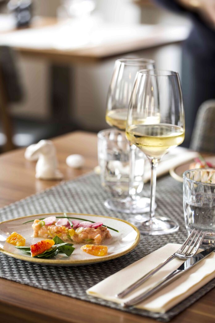 Salmon Tartar with Blood Orange