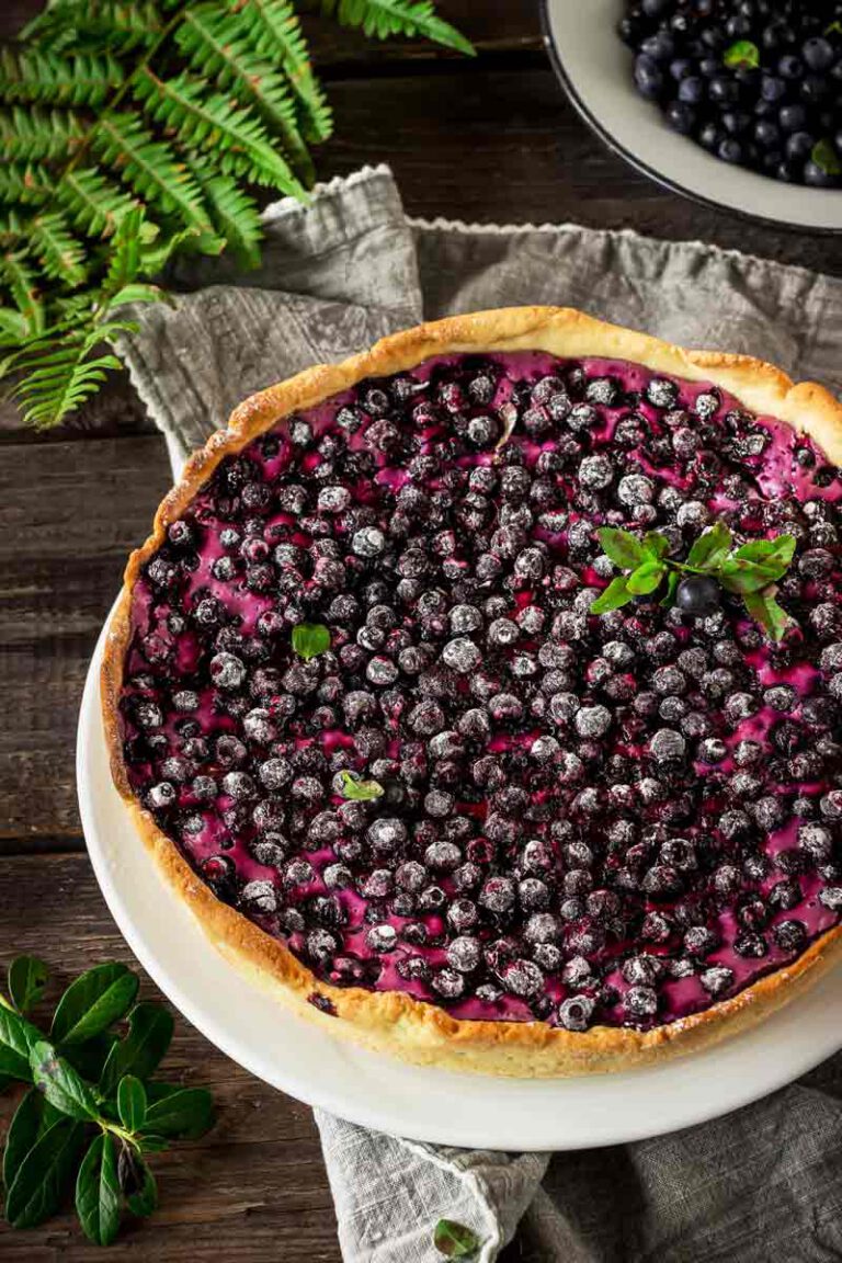 Heidelbeer-Frischkäse- Tarte