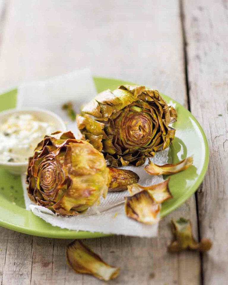 Frittierte Artischocken mit Dip