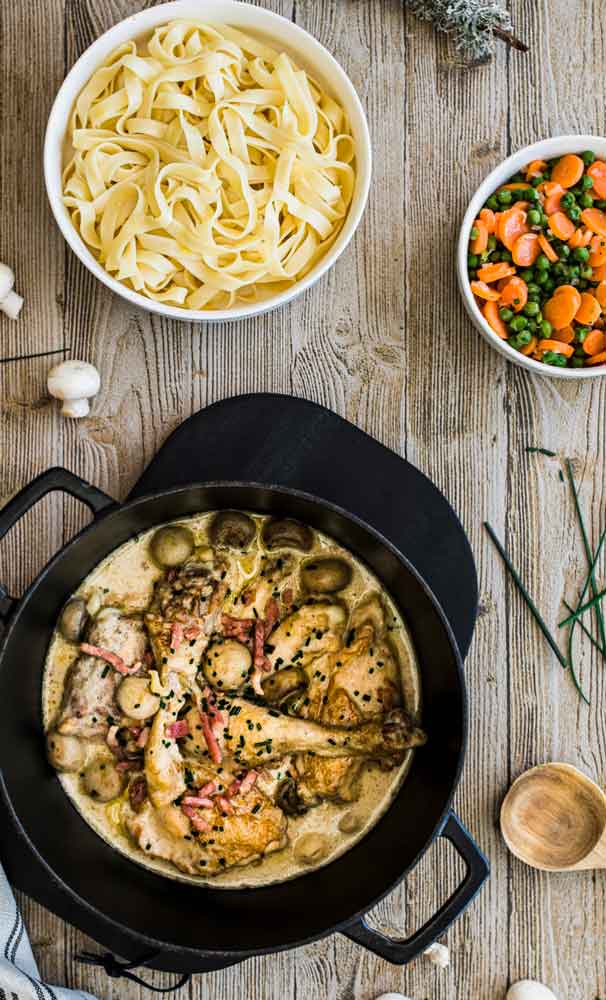 Cockerel in Riesling Sauce