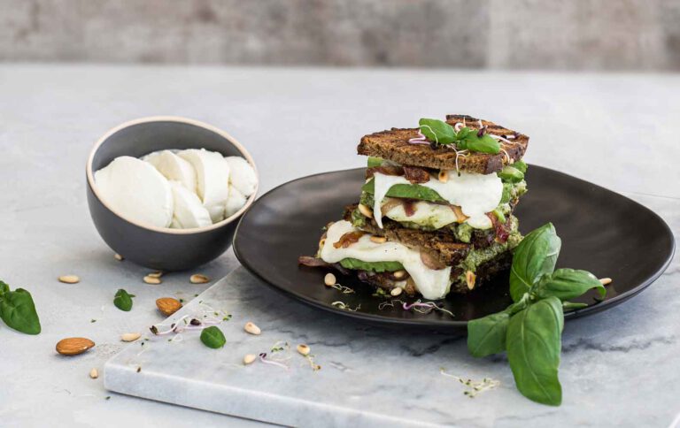 Healthy Croque Monsieur with Mozzarella