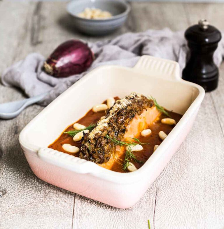 Saumon d’Écosse en Croûte de Cèpes