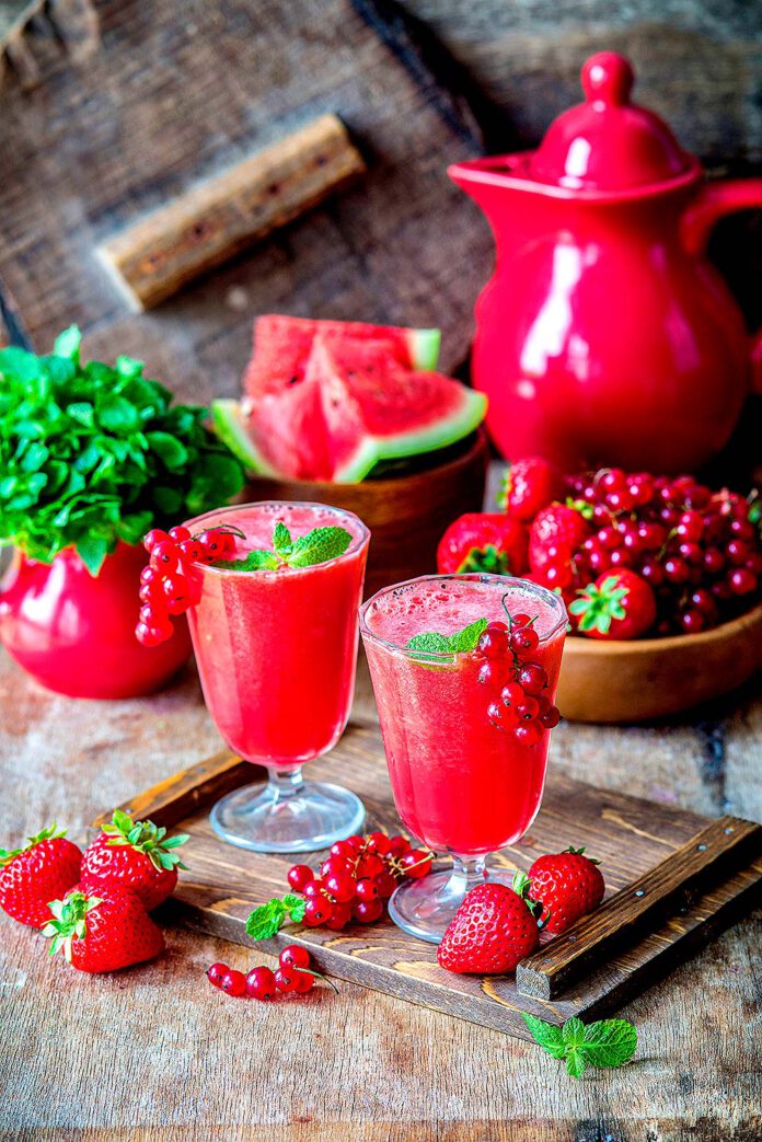watermelon berry smoothie