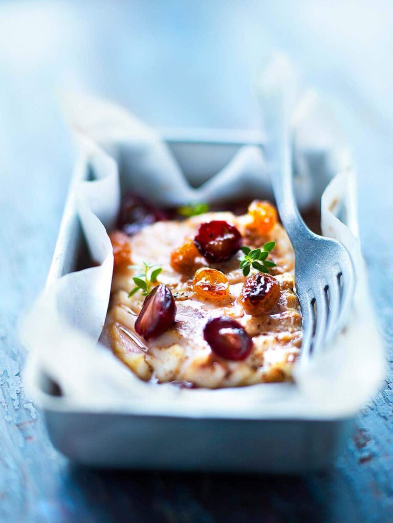 Cod fillet with grapes in the Thermomix