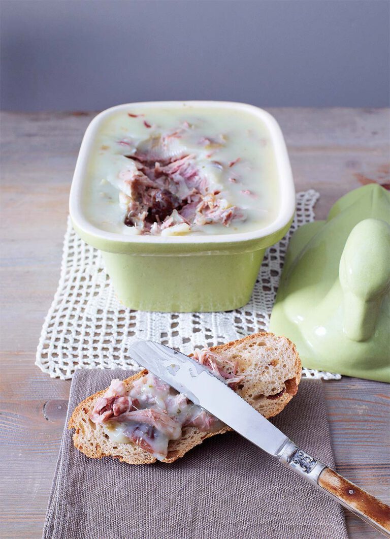 Goose rillettes with dates