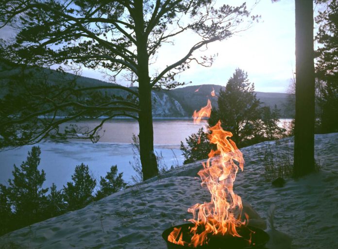 Winter Barbecue - Grilled ice cream bomb