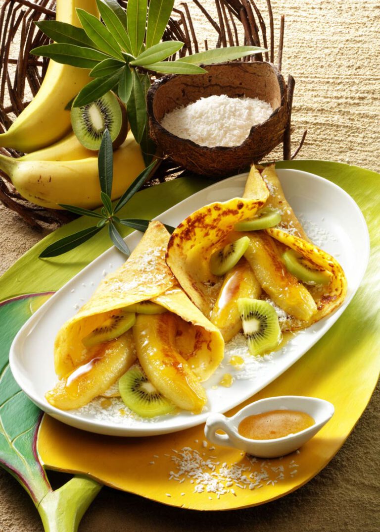 Crêpes miel-banane