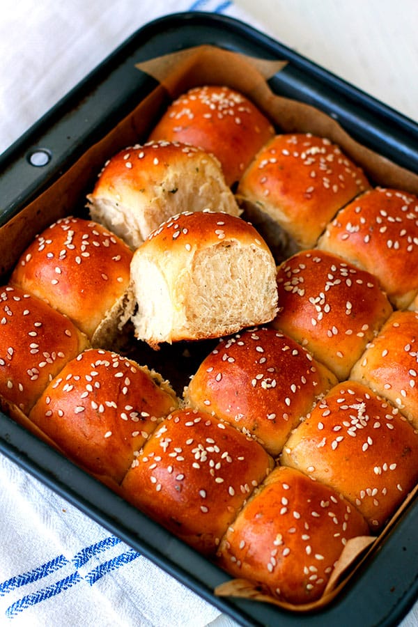 « Dinner Rolls » Petits pains briochés au Thermomix