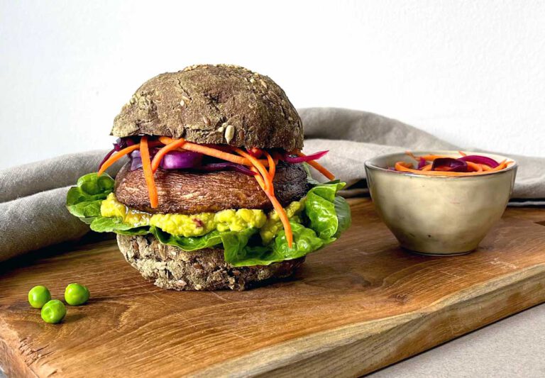 Japanese Portobello burger 