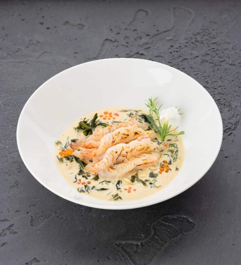 Gambas sauvages au wakame & cidre