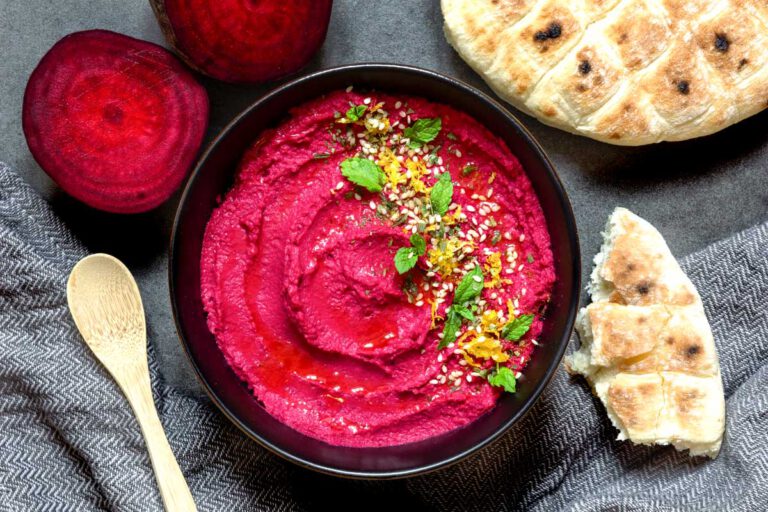 Cremiger Dip aus gerösteter Rote Bete mit Limabohnen – Thermomix