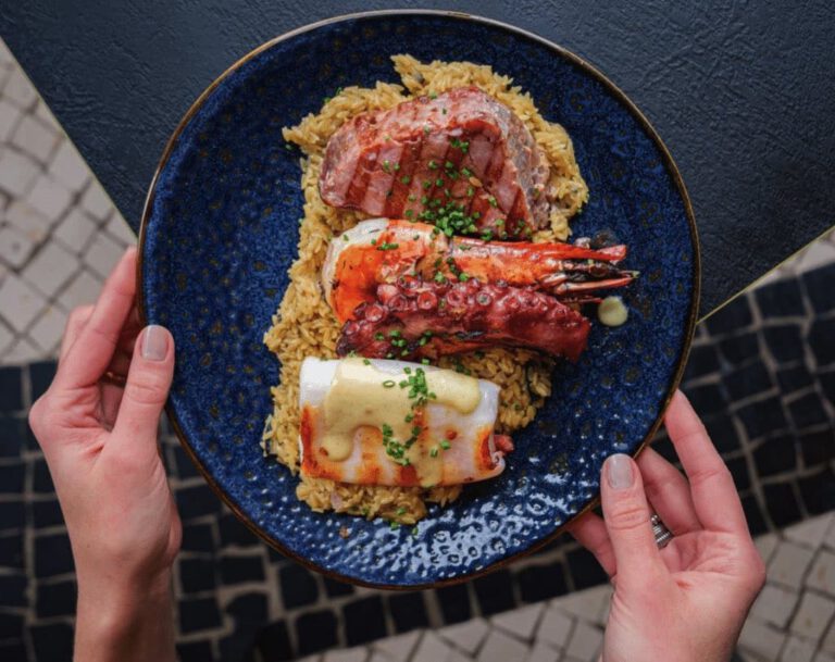 greek food in a plate