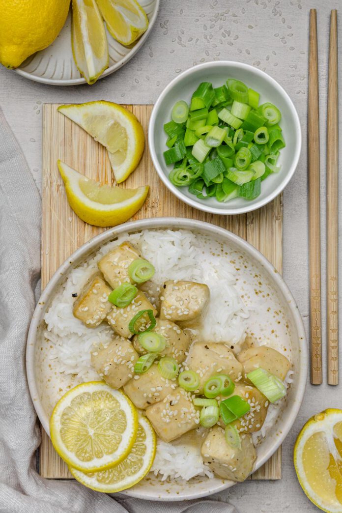 Chinese Lemon Tofu
