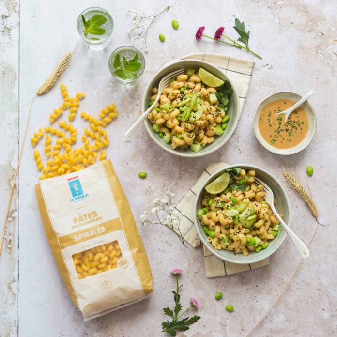 Asian Pasta Salad with Peanut Butter