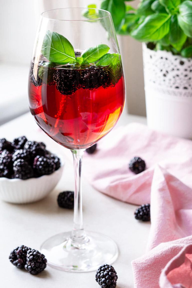 Blackberry-Basil Spritzer