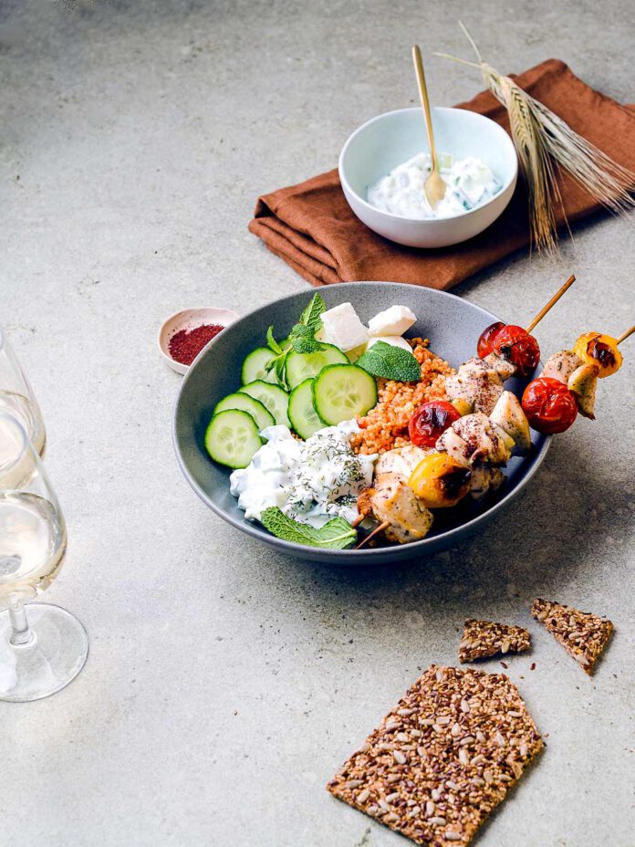 Grilled Chicken and Millet Bowl