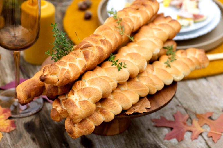 Lange Baguette-Zöpfe