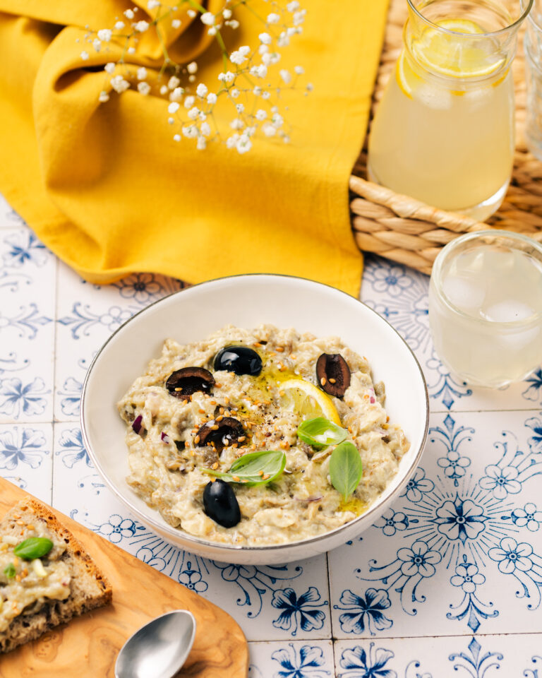 Auberginen-dip mit joghurt