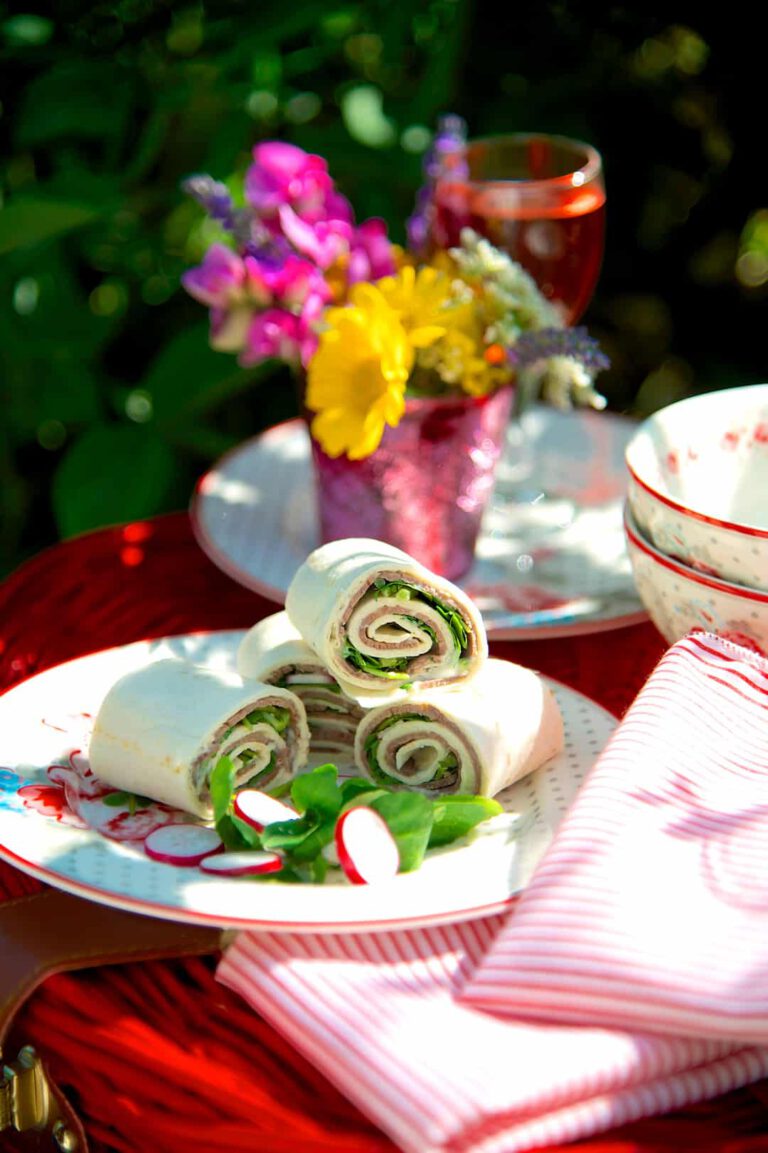 Wraps mit Rindfleisch