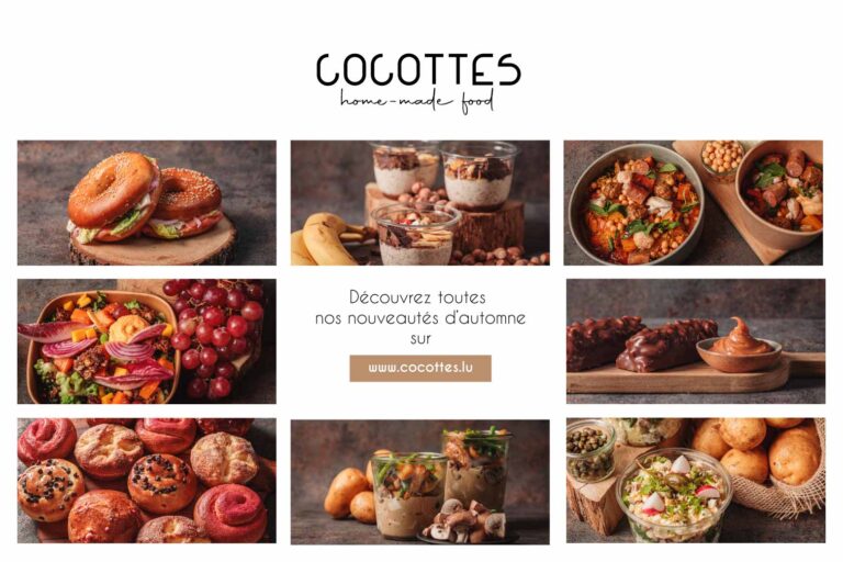 Cocottes homemade food with autumn specials.