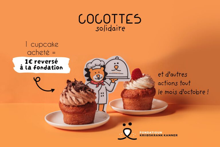 Cupcakes to Support the Children of the Fondatioun Kriibskrank Kanner