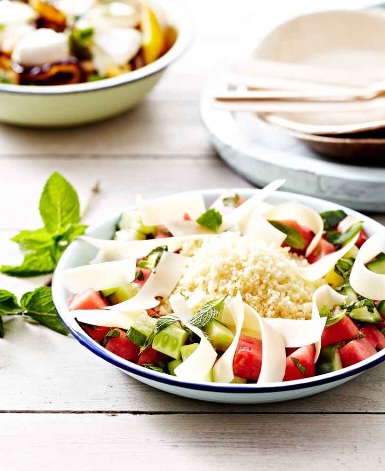 Gurken- und Wassermelonensalat mit Minze und Appenzeller®