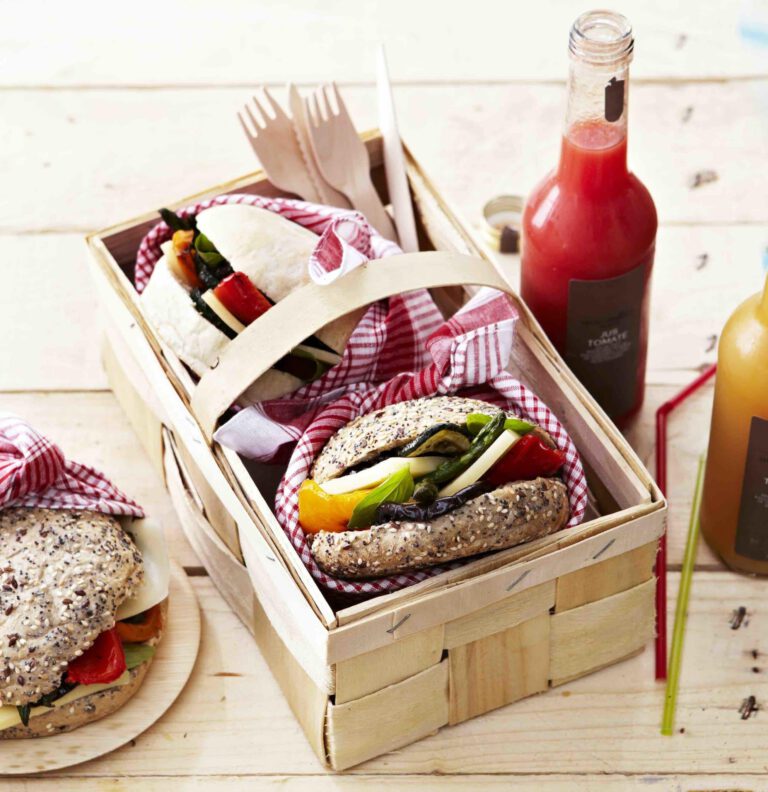 Sandwiches mit Emmentaler AOP und gegrilltem Gemüse