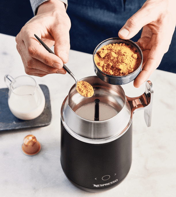 Golden Turmeric Latte – Nespresso Caramel Crème Brûlée (Original)