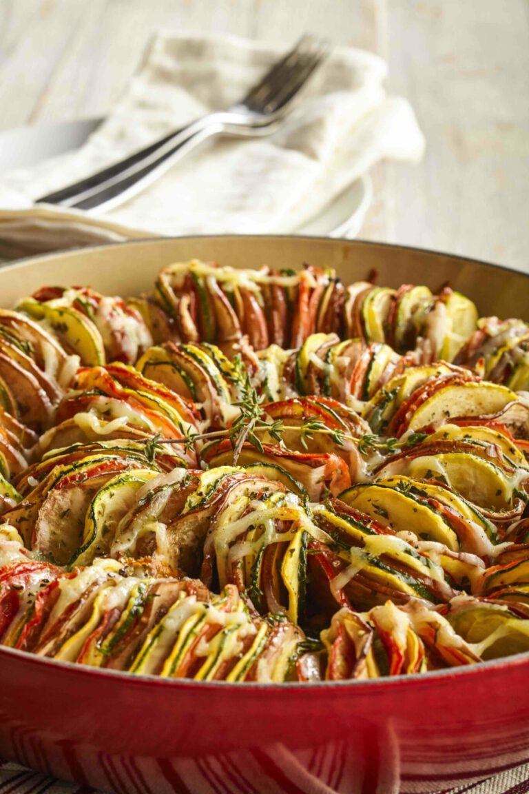 Ratatouille mit Wurst und Tomatenrahmsauce