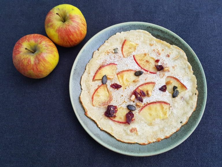 Vegane Apfelpfannkuchen