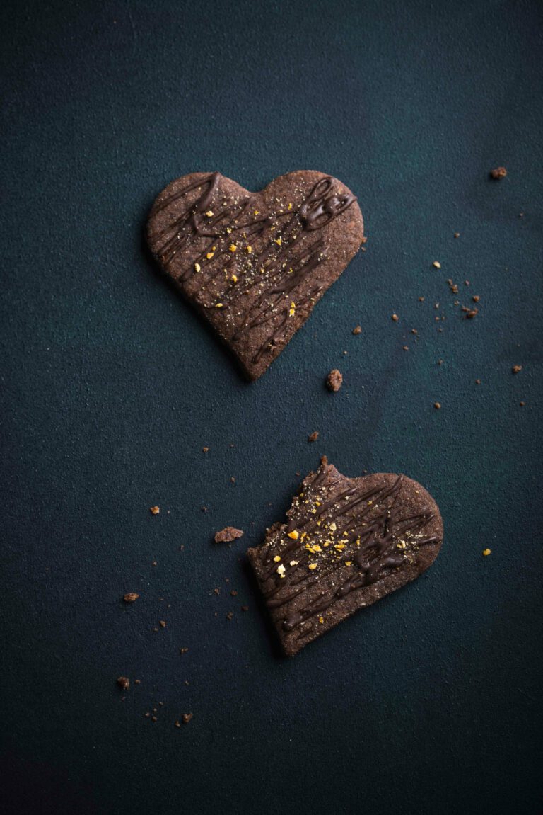 Chocolate orange hearts