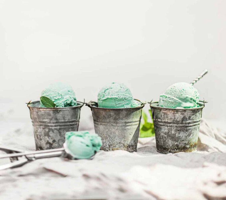 Ice Cream with Icy Mint