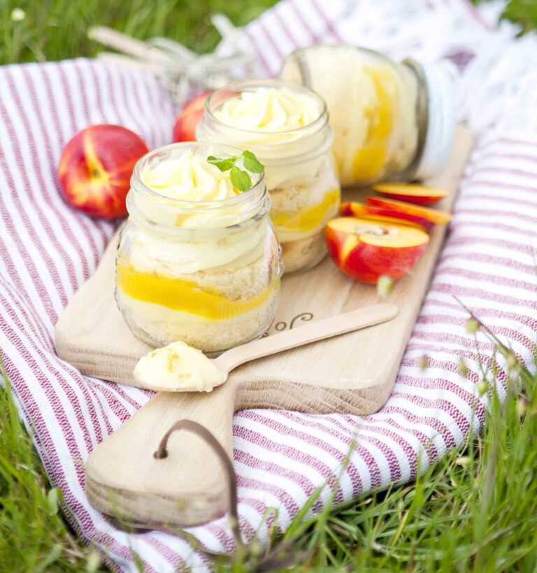 Zitronenkuchen im Glas