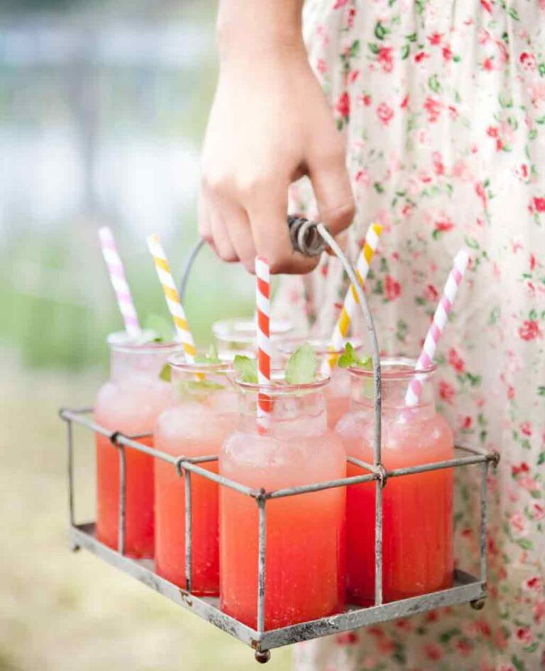 Watermelon and cranberry cooler