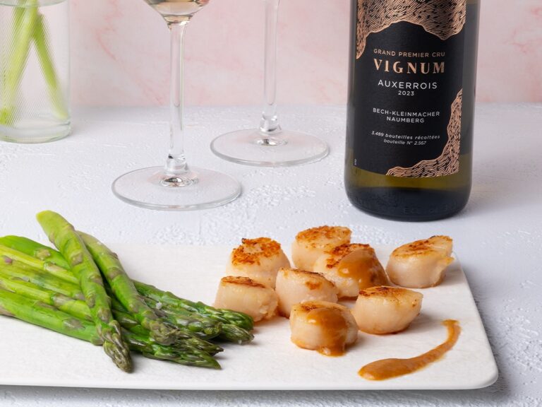 Scallops with Miso Butter and Asparagus