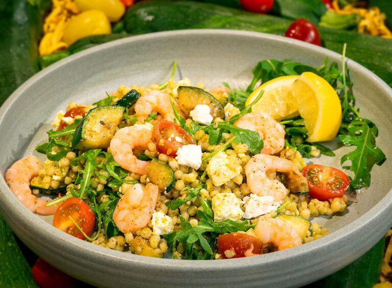 Bowl méditerranéen aux scampis