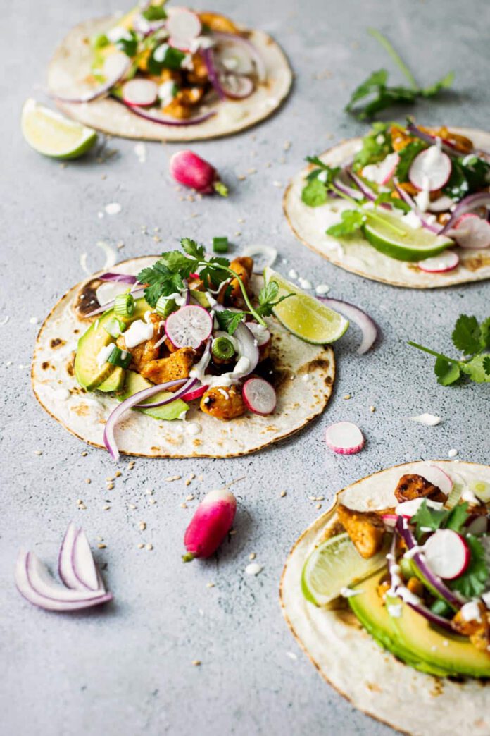 homemade chicken tacos