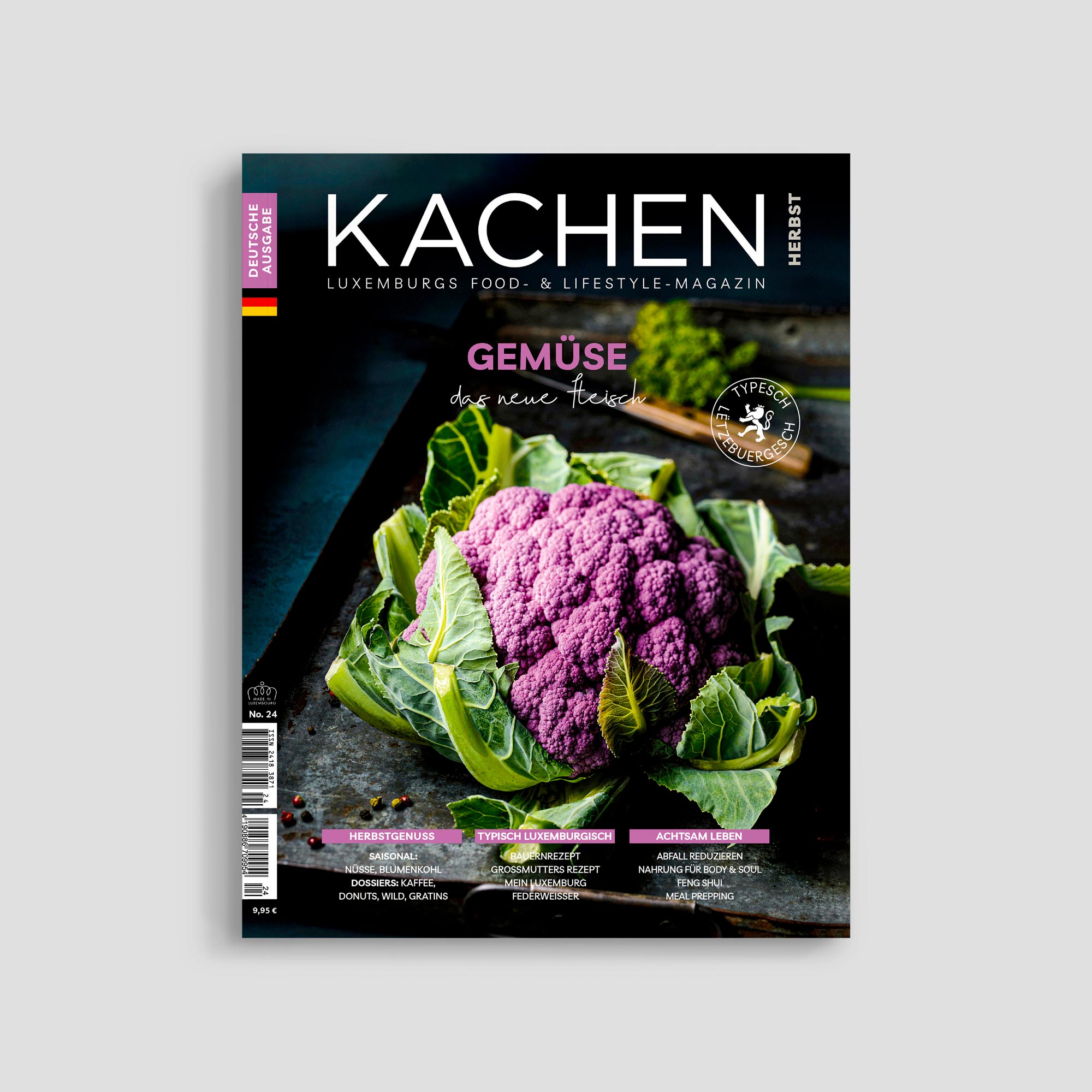 Purple cauliflower on Kachen magazine cover.