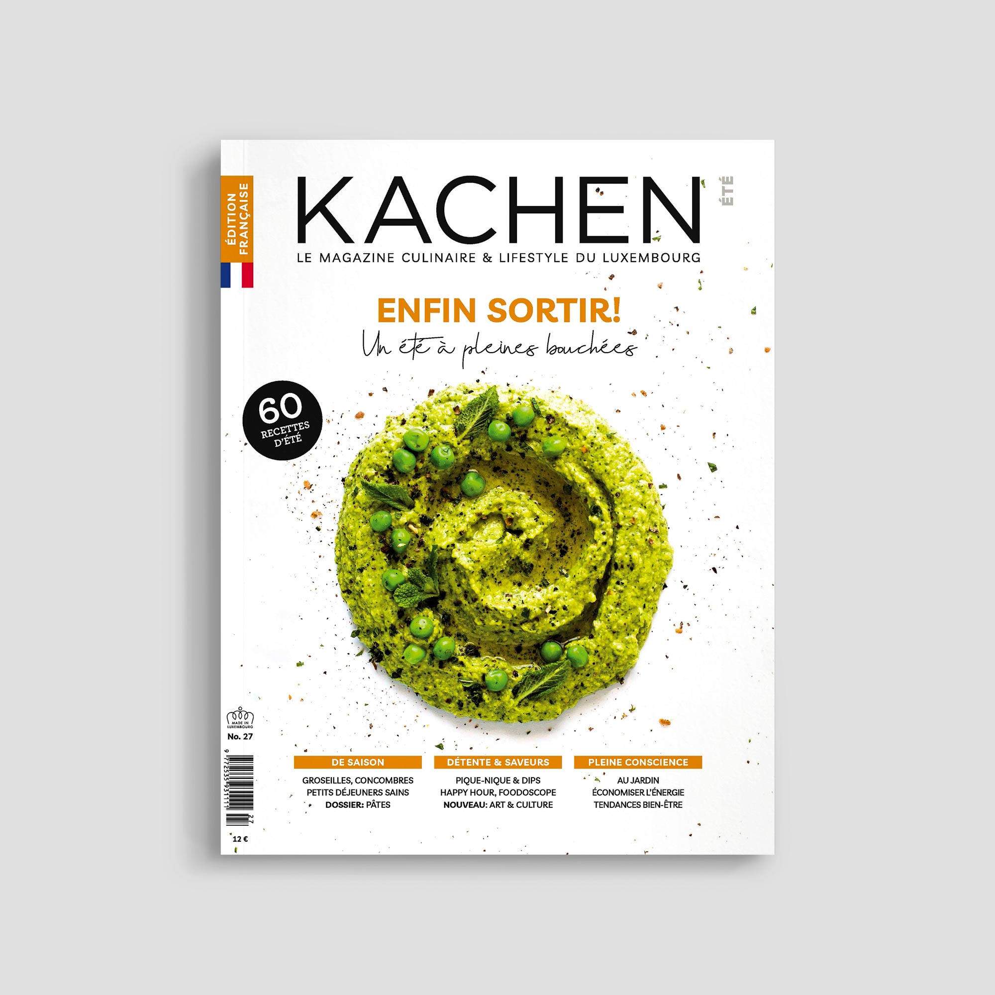 KACHEN magazine summer edition cover with green dish